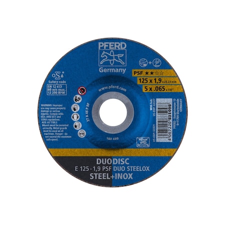 Pferd Duodisc Wheel, 5" x .065 63321